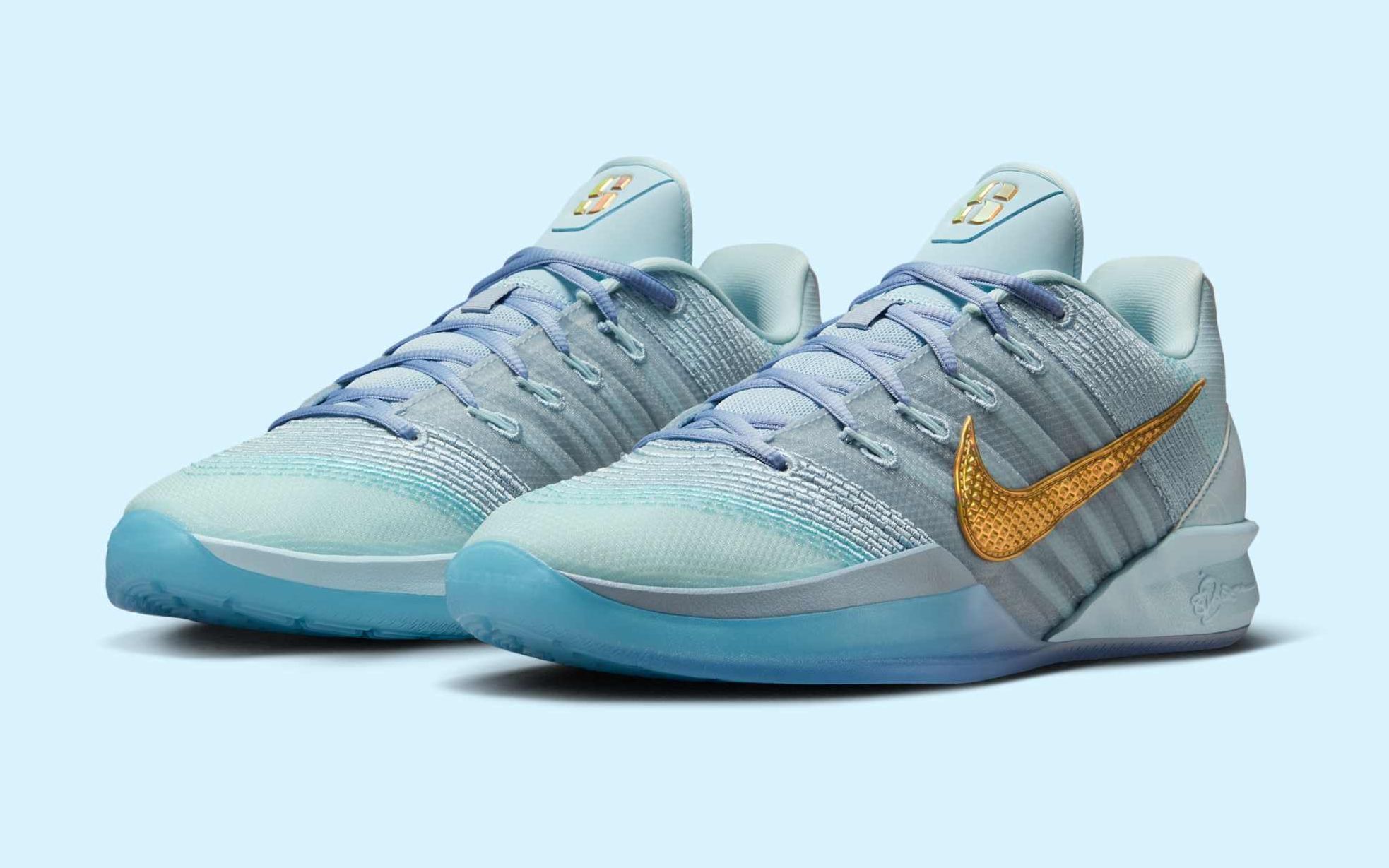 シューズ(男性用) Nike Sabrina 3 Glacier Blue/llicGold Nike Mens SABRINA 3 GLACIER BLUE-MET - Paragon Sports