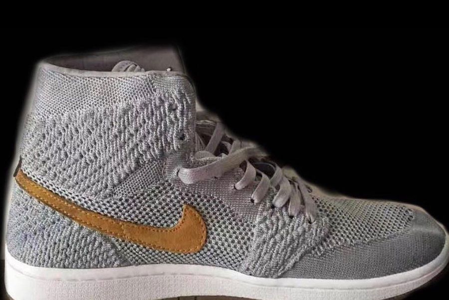 Jordan 1 hotsell grey flyknit