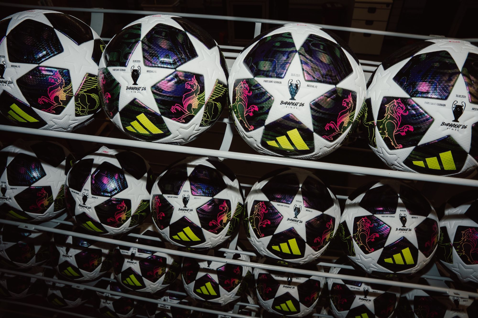 2026 Champions League Final Official Match Ball by adidas. Photo via adidas.