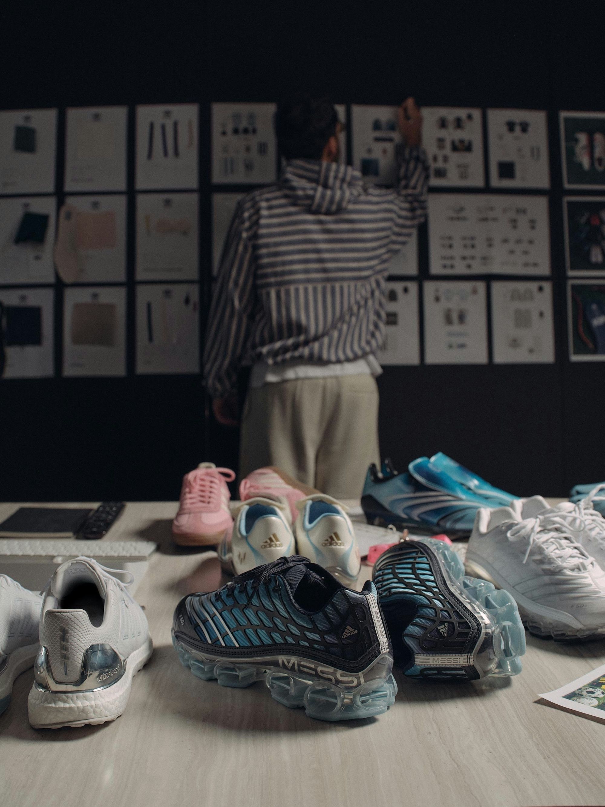 Product from the Messi-inspired World Cup™ Collection by Kith x adidas Football. Photo via Design District.