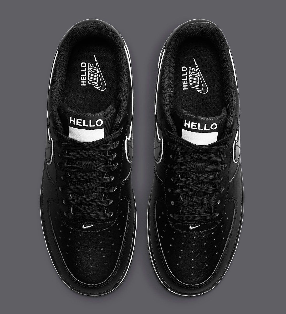nike air force 1 hello name tag