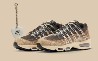 PHANTACI's Nike Air Max 95 collaboration covered in a "Sanddrift/Brown/Black/Dark Driftwood" color scheme.