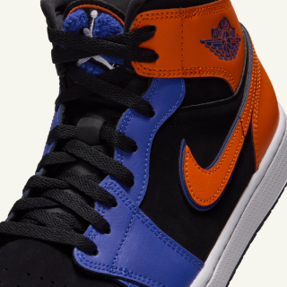 Men's Air Jordan 1 Mid "Racer Blue/Safety Orange" (SKU: IX8481-406). Photo via Nike.