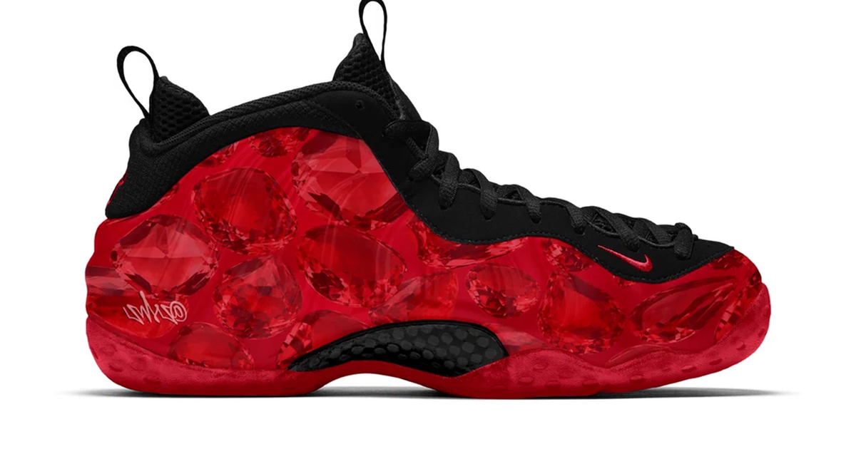 Shine Bright Like a Ruby in This Nike Air Foamposite One
