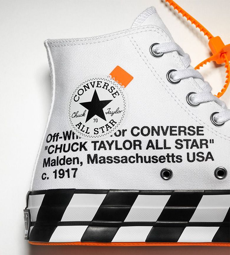 Off white converse online raffles best sale