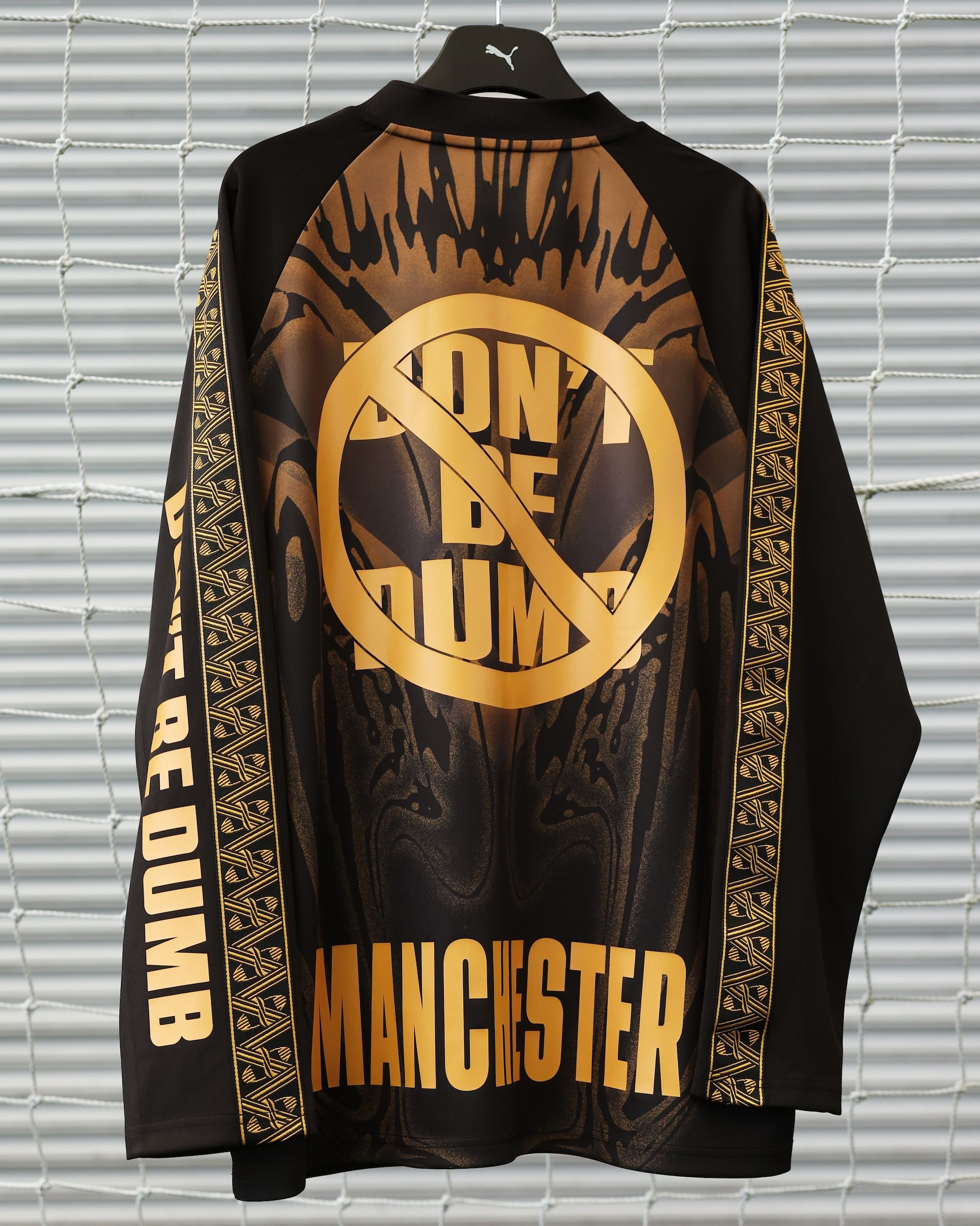 A$AP Rocky x PUMA x Manchester City "Don't Be Dumb" Jersey. Photo via PUMA/Manchester City.