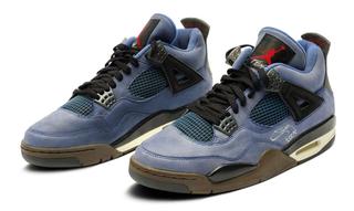 ORIGINAL AUTOGRAPHED EMINEM X AIR JORDAN 4 "ENCORE" (2005). PHOTO VIA SOTHEBY'S.