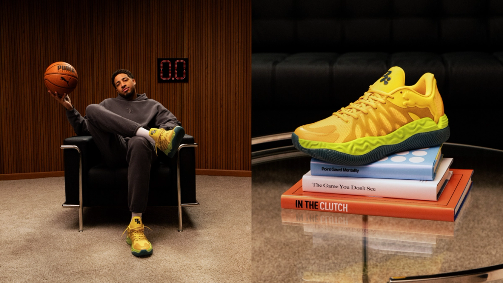 Puma Hali 1 'Halucinating' colorway basketball shoe