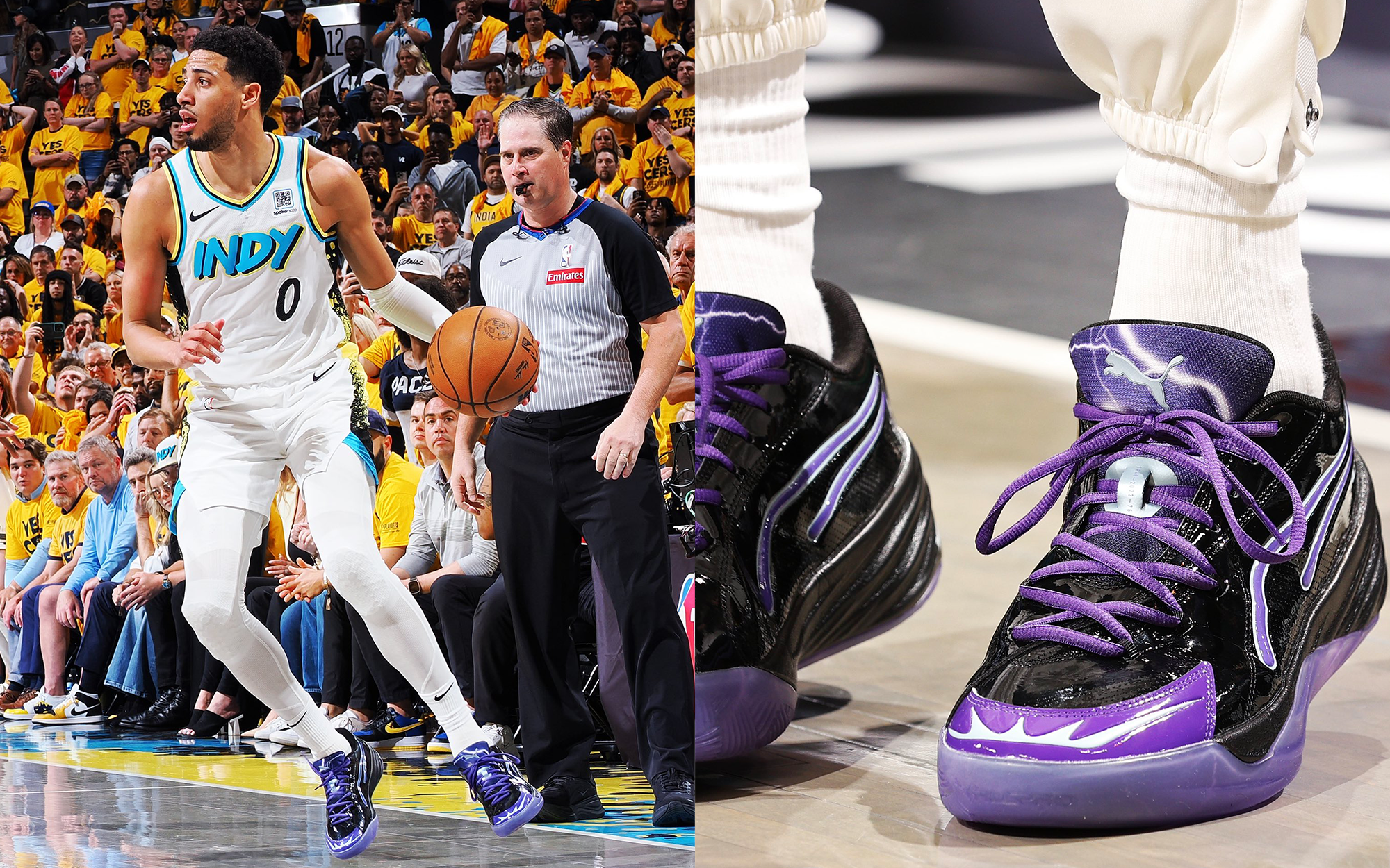 シューズ(男性用) All-Pro Nitro Indiana Pacers Pinstripes PUMA Basketball on X: 