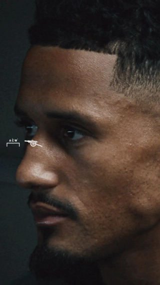William Saliba in promotional material for a collaboration between Arsenal and A-COLD-WALL*.