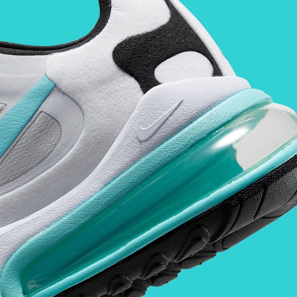 air max 270 react white light blue aurora green