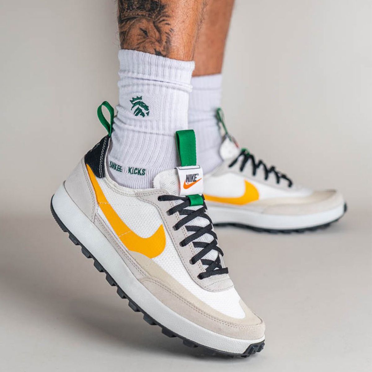 Tom Sachs Nike General Purpose Shoe White Yellow Green