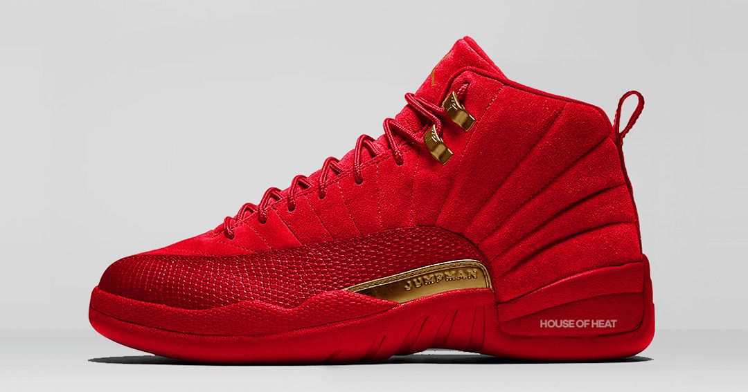 Red and gold deals jordan 12