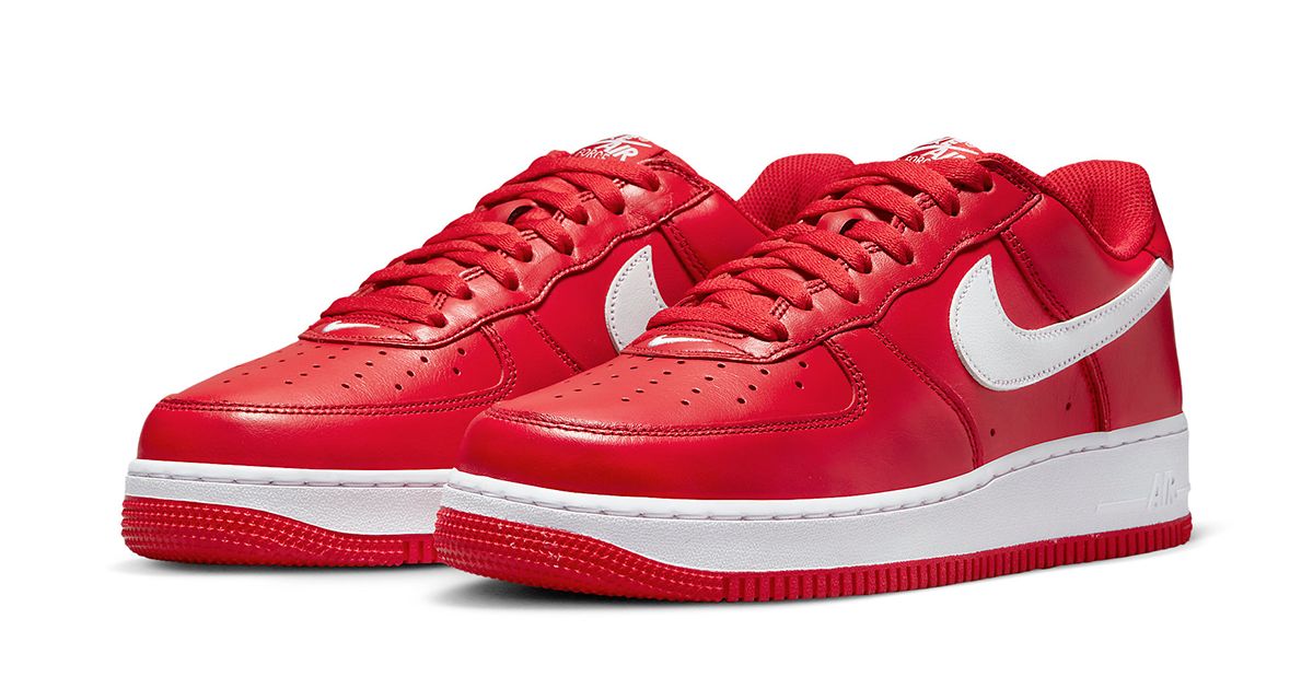 The Air Force 1 Low “University Red” is Next in Nike’s “Color of the ...