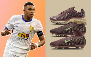 Kylian Mbappé x Nike Air Max Plus VII and Mercurial collaboration in "Plum Eclipse."