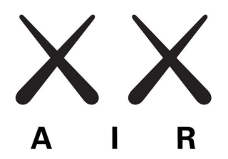 KAWS AIR logo placeholder for the KAWS x Air Jordan 4 "Dark Grey" retro collaboration expected Summer 2027.