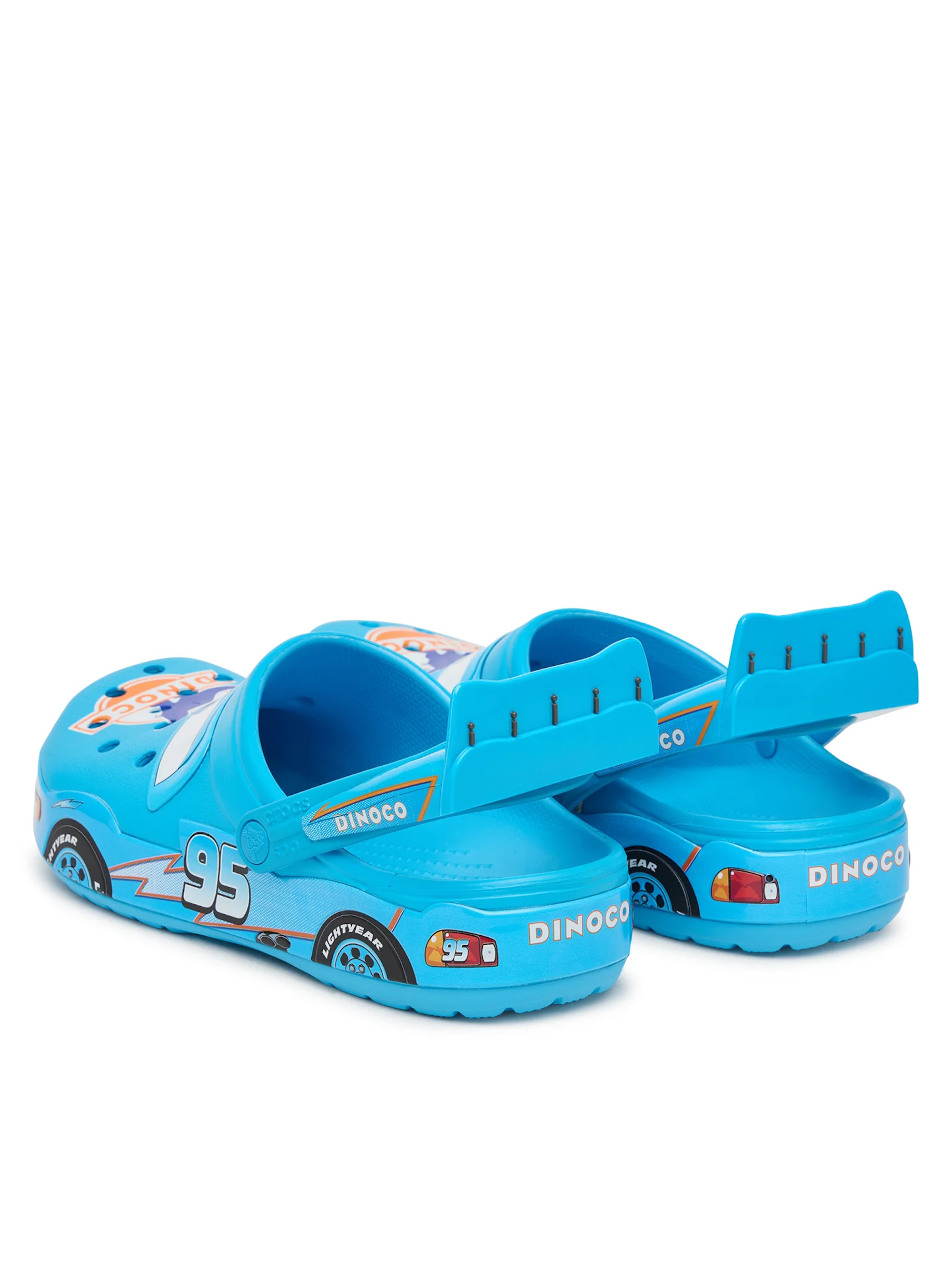 Cars x Crocs Classic Clog "Lightning McQueen Dinoco" (SKU: 213582-90H). Photo via MODIVO.