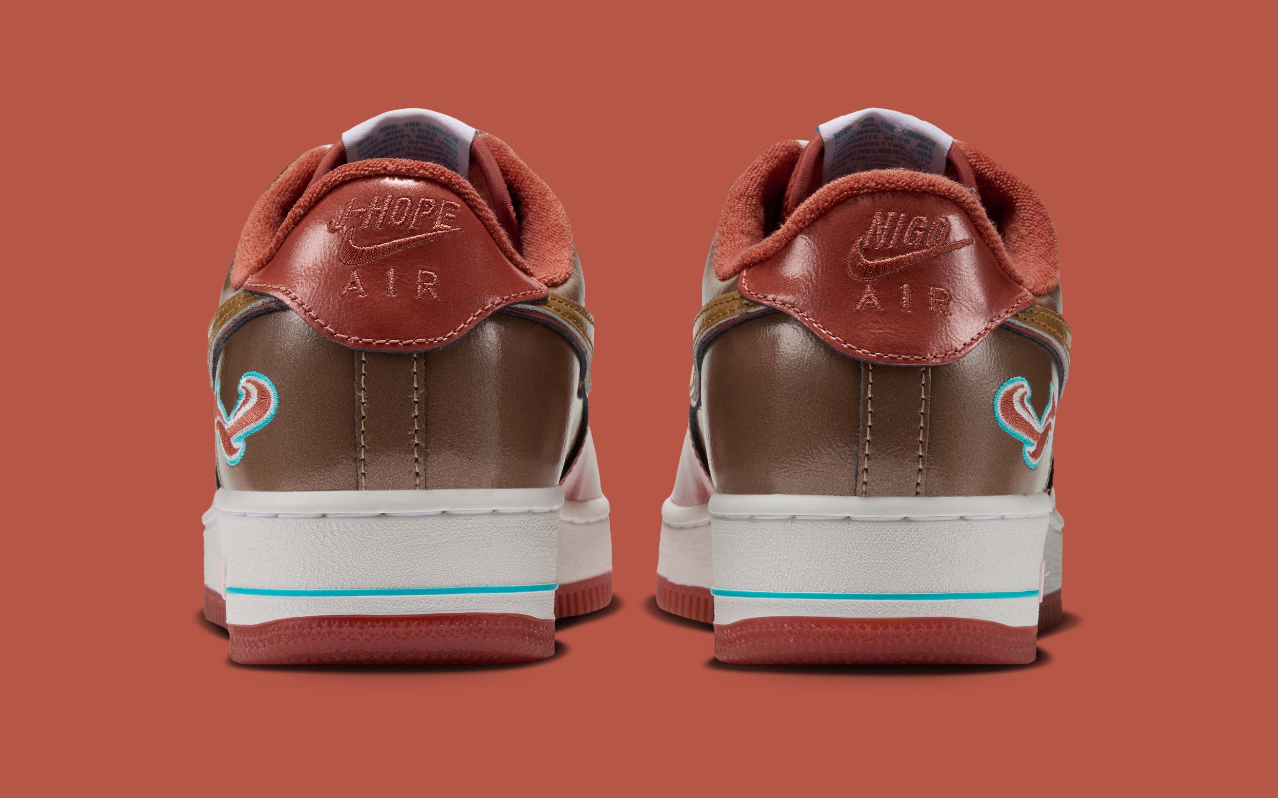 NIGO x j-hope x Nike Air Force 1 '01 "Burnt Sunrise" (SKU: IO8766-800). Photo via Nike.