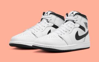 The Air Jordan 1 Mid Returns in White and Black for Fall