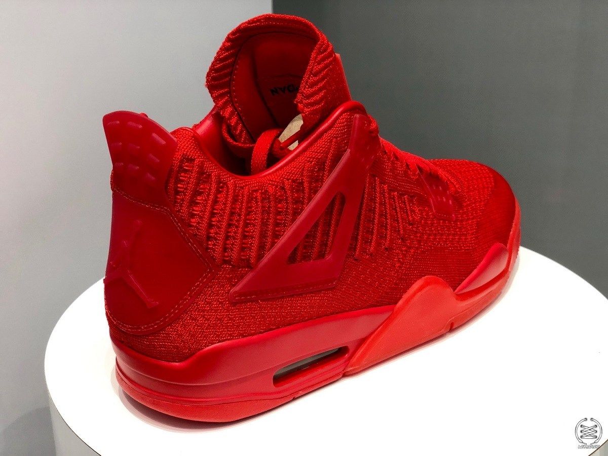 Jordan 4 flyknit red best sale