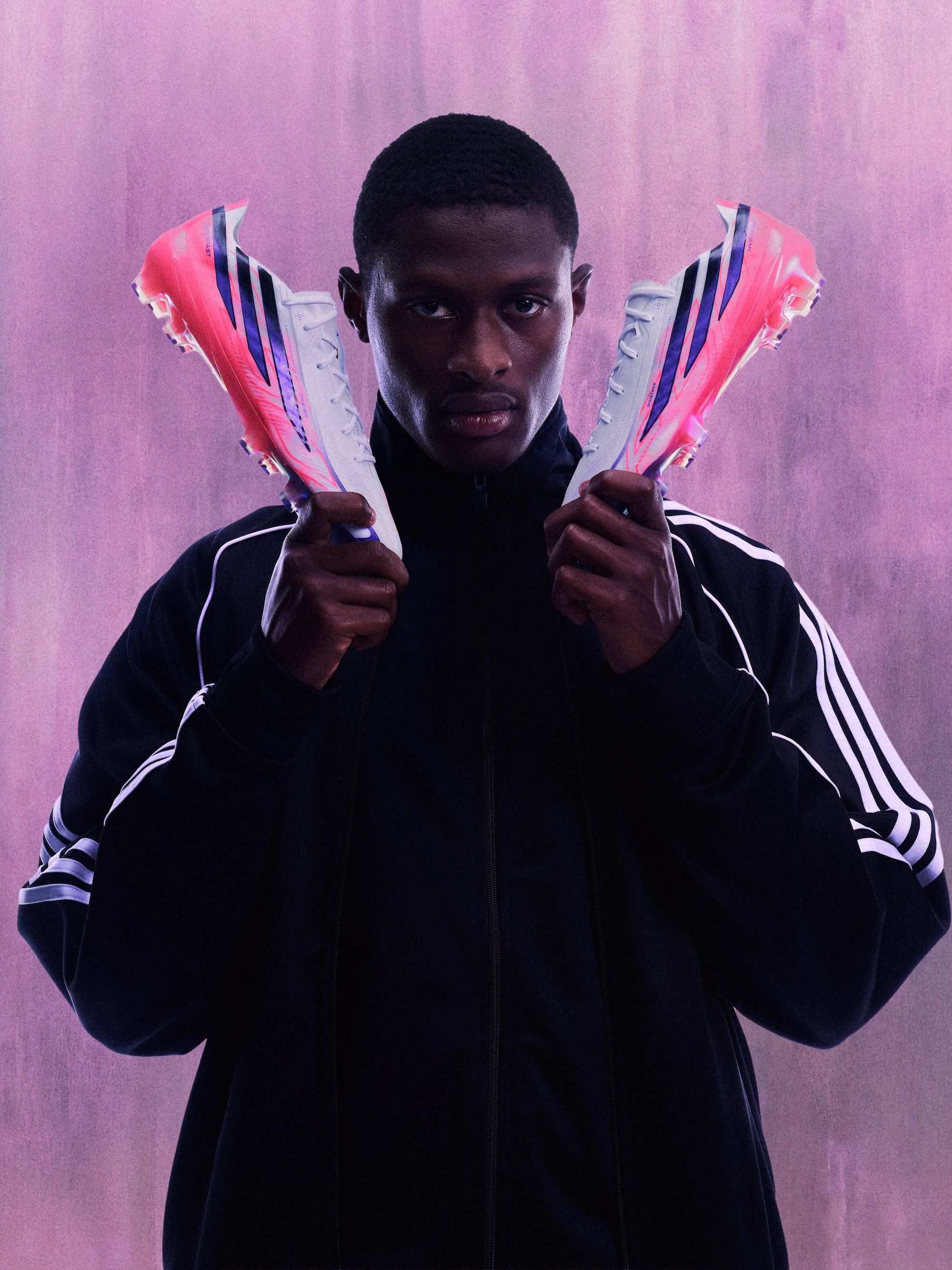 Nuno Mendes for adidas "Chaos vs Control" F50 HYPERFAST Boots. Photo via adidas.