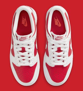 nike background dunk low university red white dd1391 600 cw1590 600 release date 4