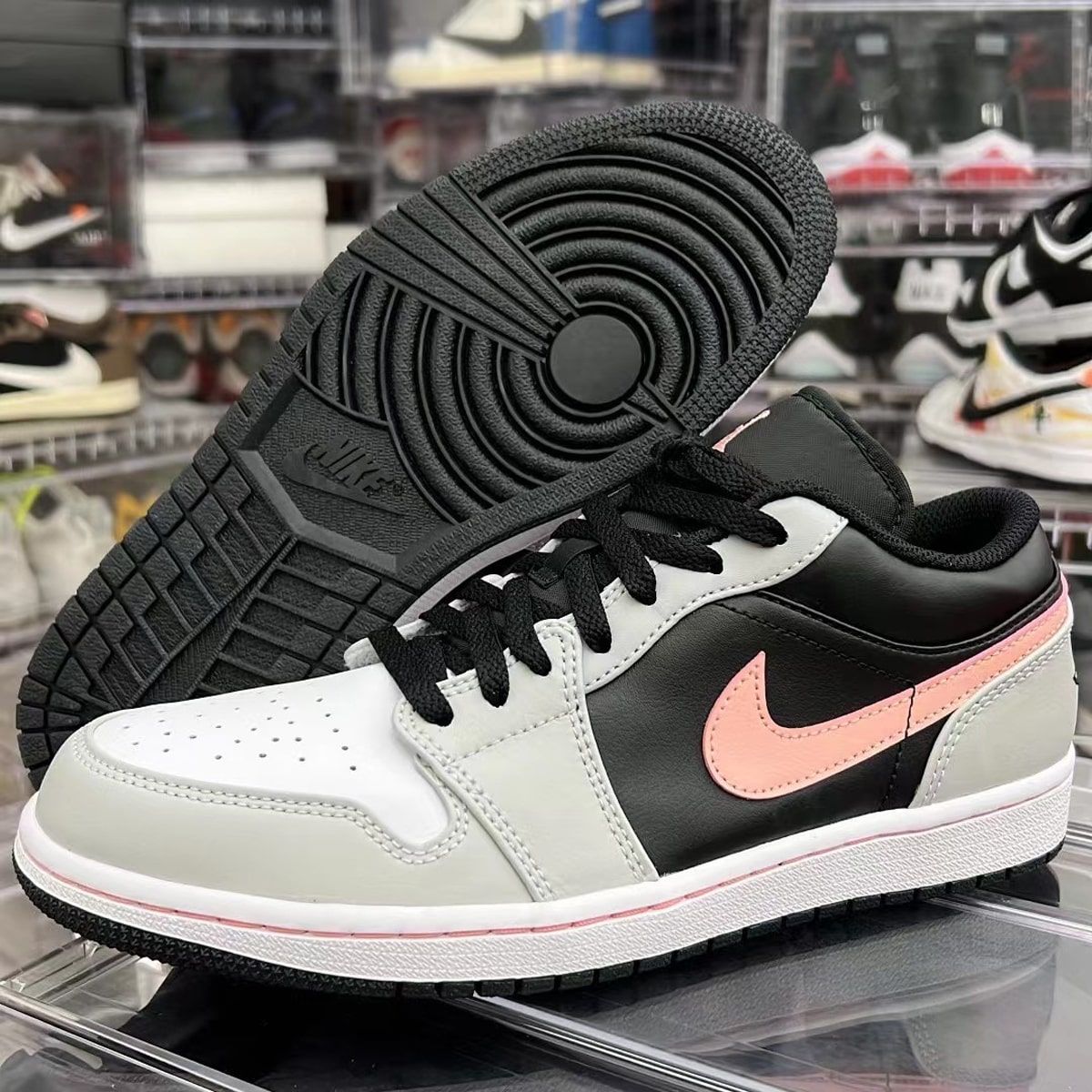 Jordan 1 grey pink sale