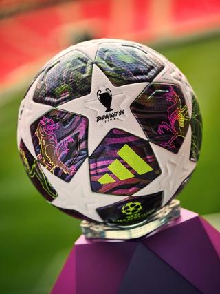 adidas Football match ball for the 2026 UEFA Champions League Final in Budapest.