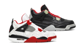 "Laser" Air Jordan 4s from 2005. Photos via GOAT.
