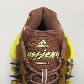 Pharrell x VIRGINIA Adistar Jellyfish "Brown/Yellow" (SKU: KK2889). Photo via adidas.