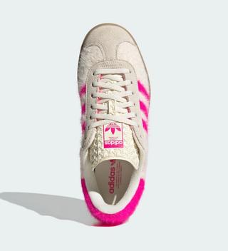adidas gazelle bold fur crew white JS3908 4