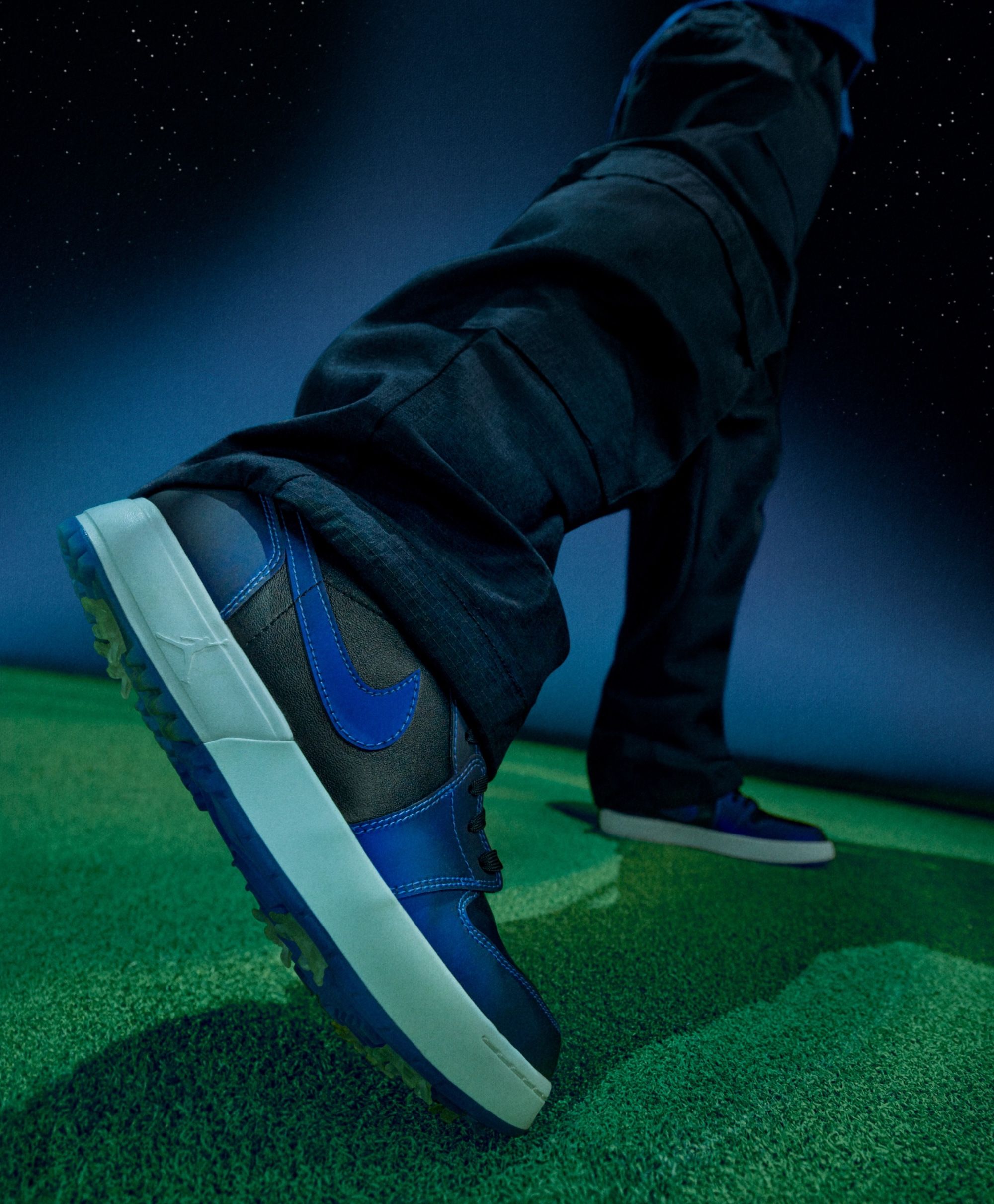 Space Jam x Air Jordan 1 Low Golf Spike. Photo via Nike.