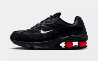 Men's Nike Shox Ride 2 in black-and-red exclusive to JD Sports.