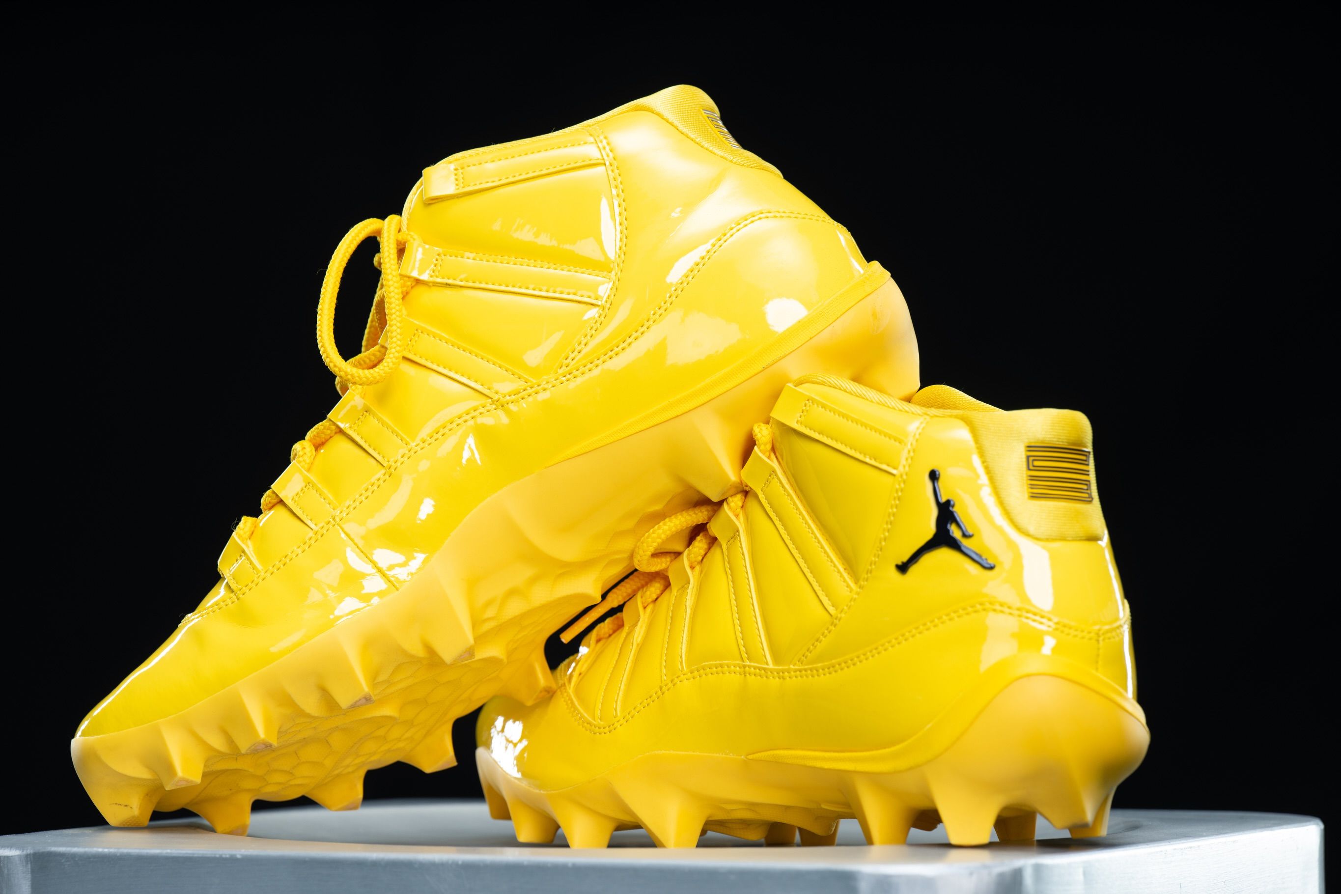 Michigan Wolverines Get Varsity Maize Air Jordan 11 Cleat PEs