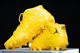 Michigan Wolverines Get Varsity Maize Air Jordan 11 Cleat PEs