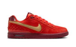 Nike SB P-Rod 1 "Habanero Red" (NBA West) skate shoe.