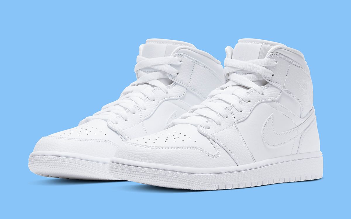 RESTOCK // Air Jordan 1 Mid “Triple White” | House of Heat°