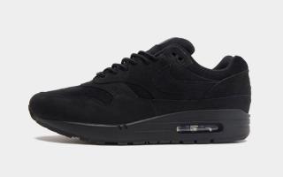 Nike Air Max 1 Premium in a "Black/Anthracite" color scheme widely-nicknamed "Black Cat."