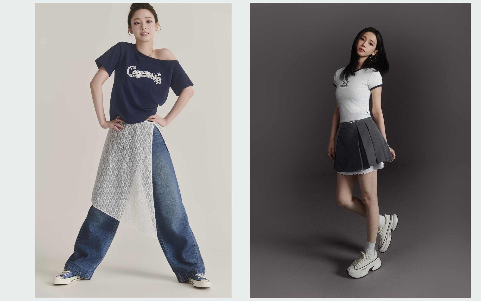 KARINA Wears Converse Chuck 70 X & Run Star Crush. Photo via Converse.
