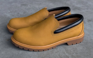 Bravest Studios's Wheat Loafers, a "chopped" silhouette inspired by the Timberland® 6-Inch Boot.