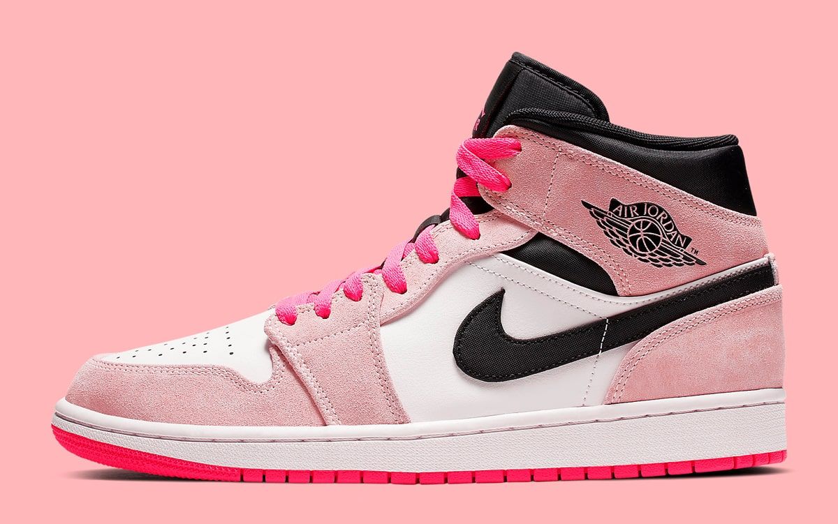 Pink hot sale crimson jordans