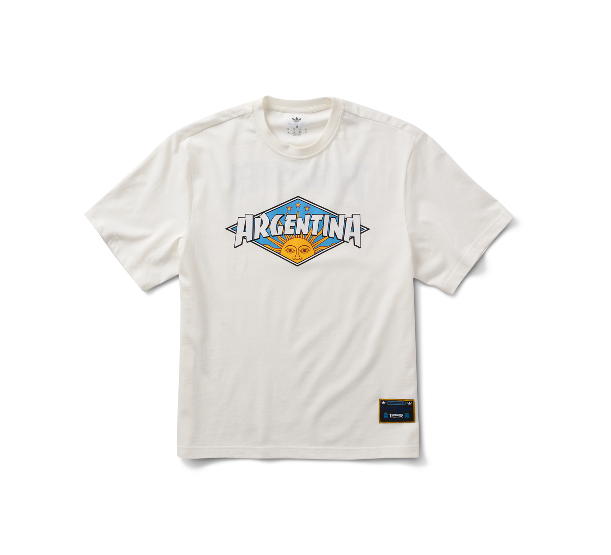 Thrasher x Argentina x adidas Graphic T-Shirt (White)