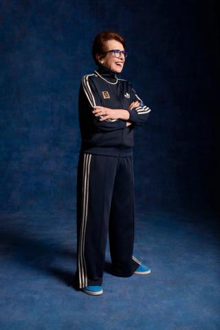 Billie Jean King for adidas Tennis. Photo via adidas.