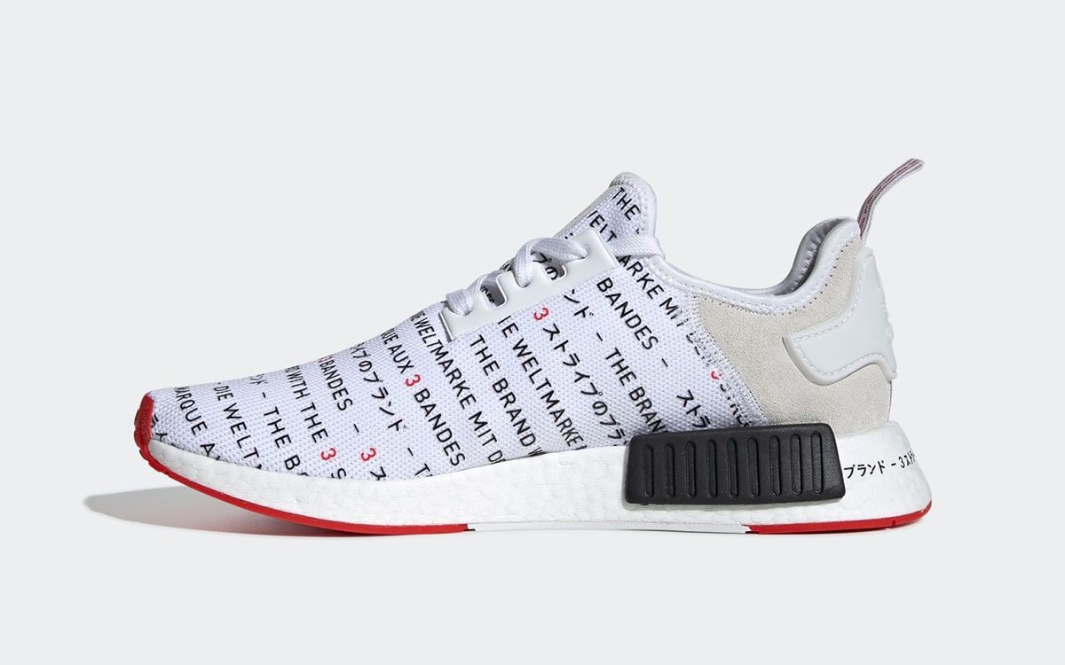 Originals nmd r1 clearance  men's white/black/red tokyo