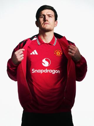 Harry Maguire for Manchester United 26/27 Home kit by adidas. Photo via adidas.