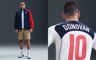 Nike Football's US Men's National Team 2004 Reissue collection, featuring Landon Donovan's number 10 jersey.