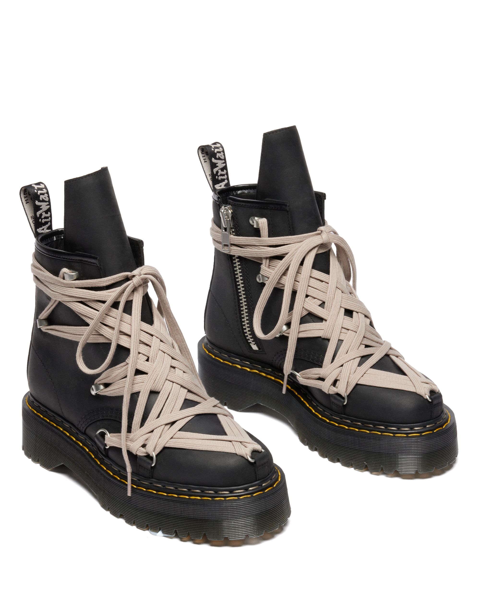 Rick Owens & Dr. Martens Drop More Platform Quad Boots Oct