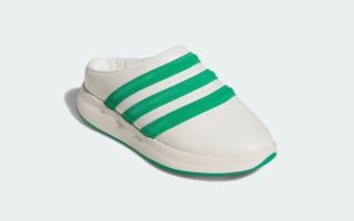 adidas ADICHILL Golf Mule "White/Green" (SKU: KH6346). Photo via adidas.