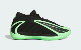 Adidas Anthony Edwards 2 "Lime Burst" basketball sneaker.