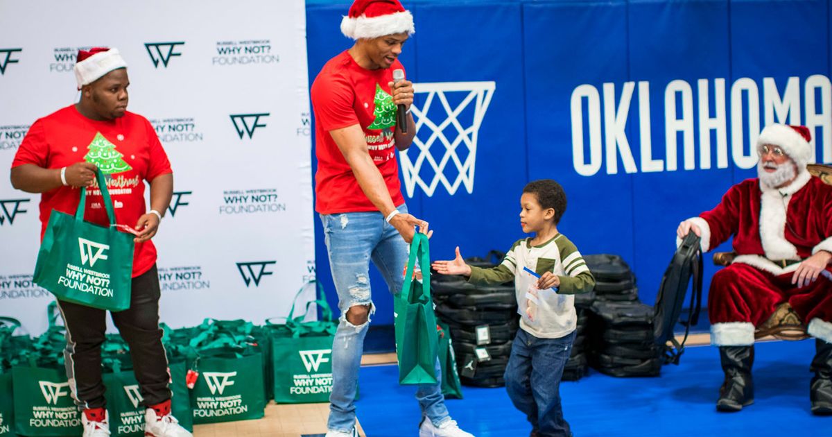 russell westbrook christmas shoes